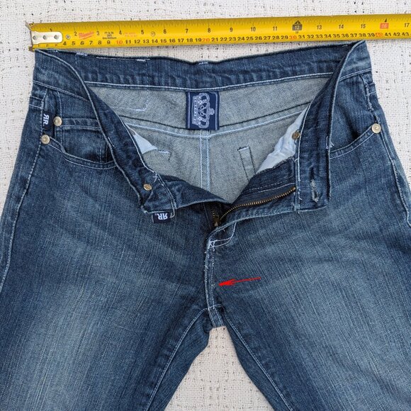 Vtg Victoria Beckham Rock & Republic Blue Denim Bootcut Jeans Women’s Size 30 - Picture 5 of 9